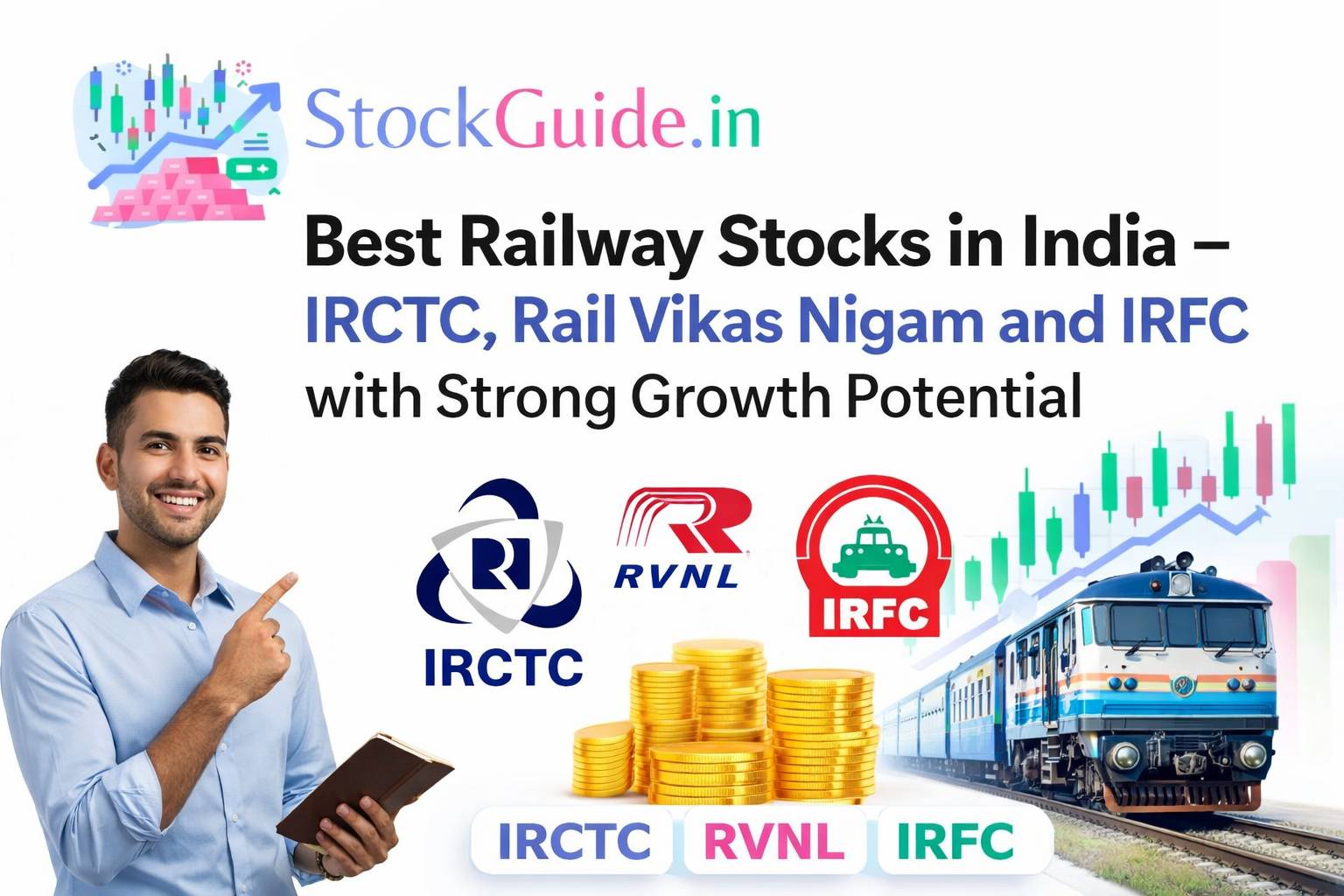 Best Railway Stocks in India – IRCTC, Rail Vikas Nigam and IRFC with Strong Growth Potential